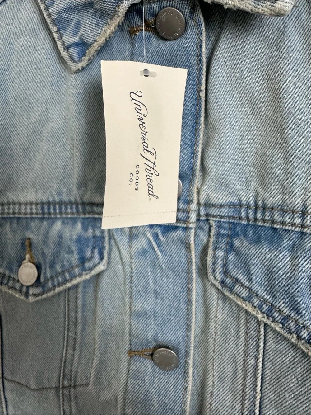 Universal Thread Light Wash Denim Jacket - Picture 3 of 9